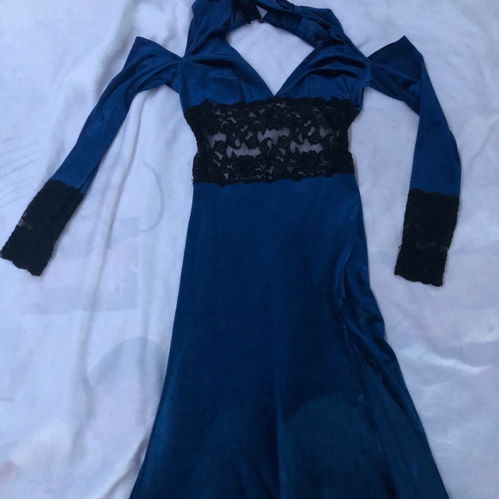 Sexy Adam and Eve long evening dress